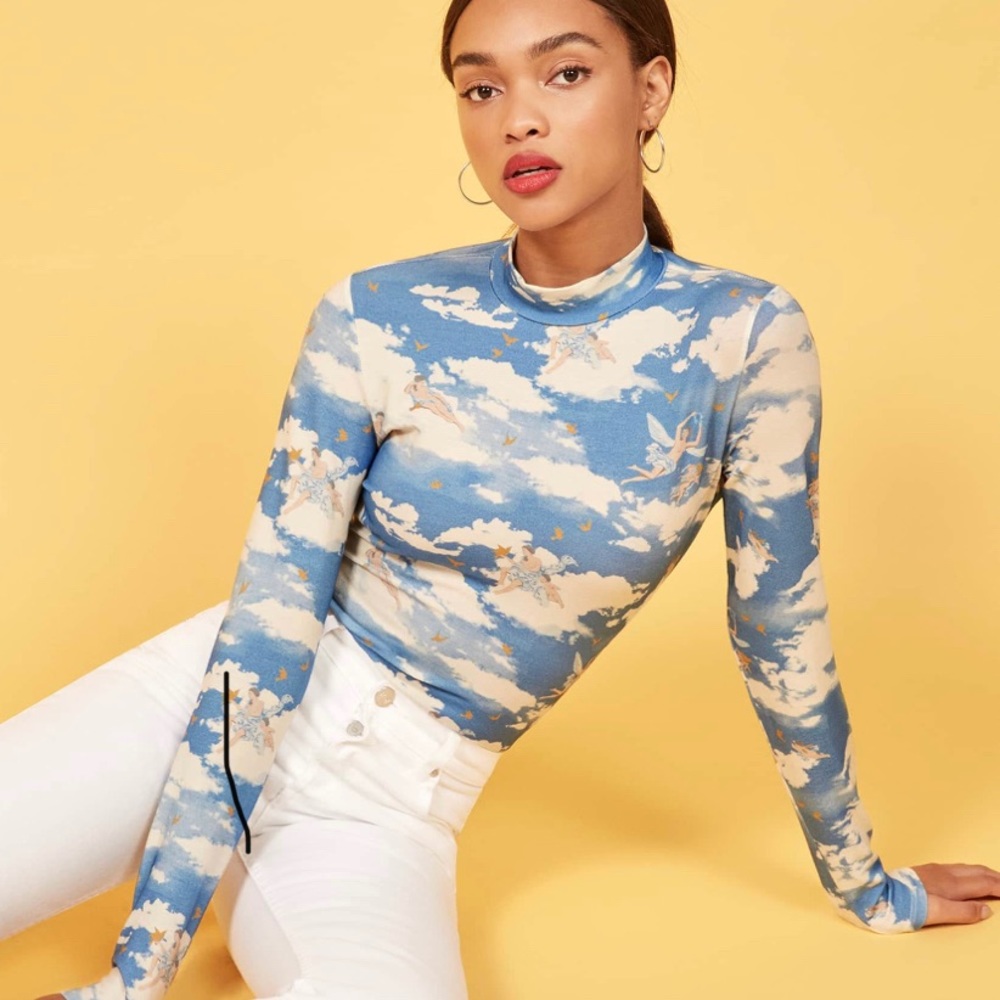 Bailey Top in Cielo by Reformation